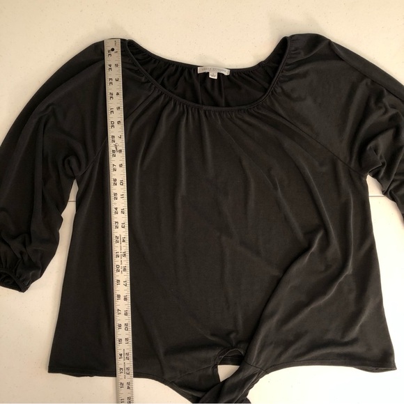 Green Envelope Los Angeles Elegant Black Women's Top Size L - Picture 5 of 8
